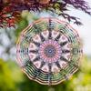 360 Degree Rotating 10 Inch Hanging Wind Chime for Outside Intricate Metal Design In Vibrant Colors Perfect for Garden Lawn and Seasonal Decor