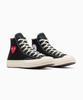 Converse X Play Comme Des Garçons Single Heart Chuck 70 High A08801C