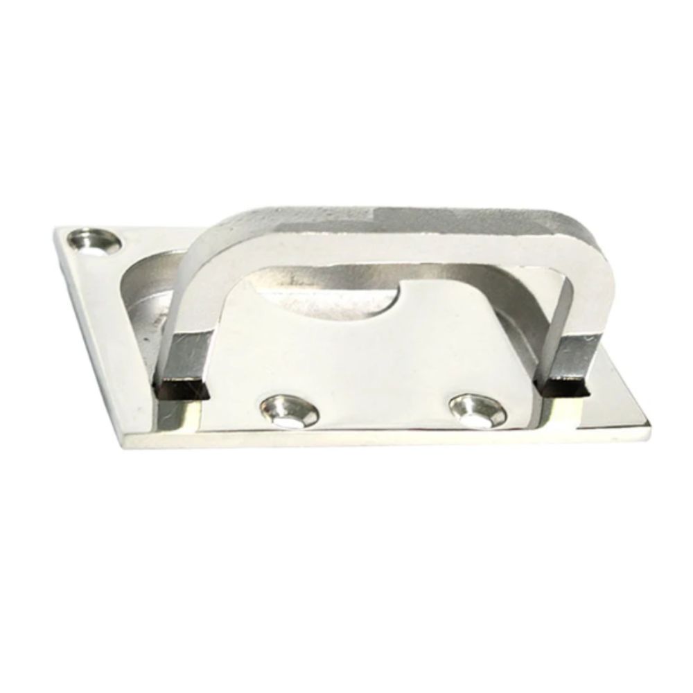 Mirror Finish Marine Hardware Square Shape Boat Hardware Floor Buckle Yacht Accessories  Deck Cover