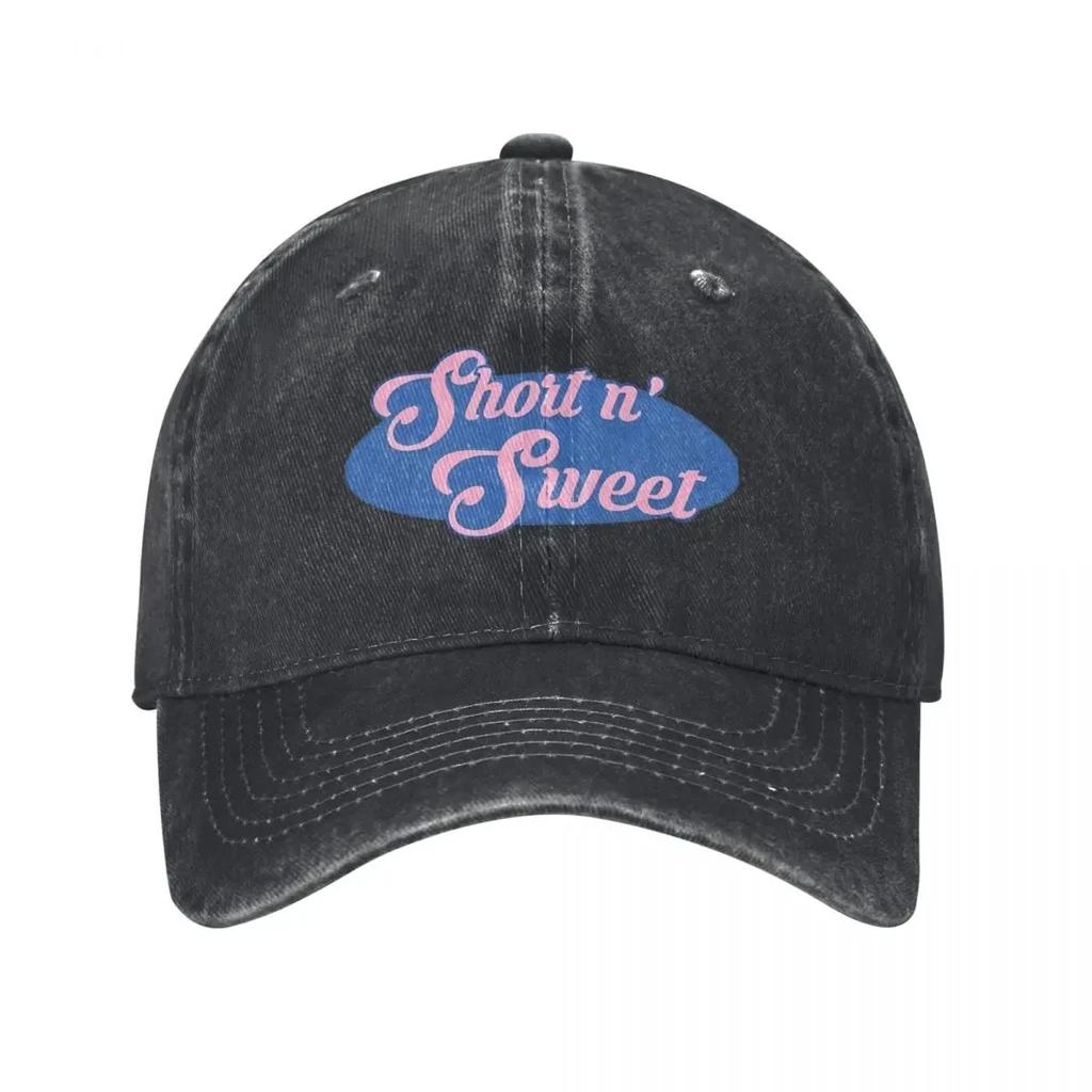 Sabrina Carpenter Short N' Sweet Album Baseball Caps Tour Distressed Denim Caps Hat Outdoor All Seasons Adjustable Fit Headwear