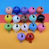 14mm Candy Color Painted Bell Keychain Accessories for DIY Christmas Decorations and Pet Jewelry