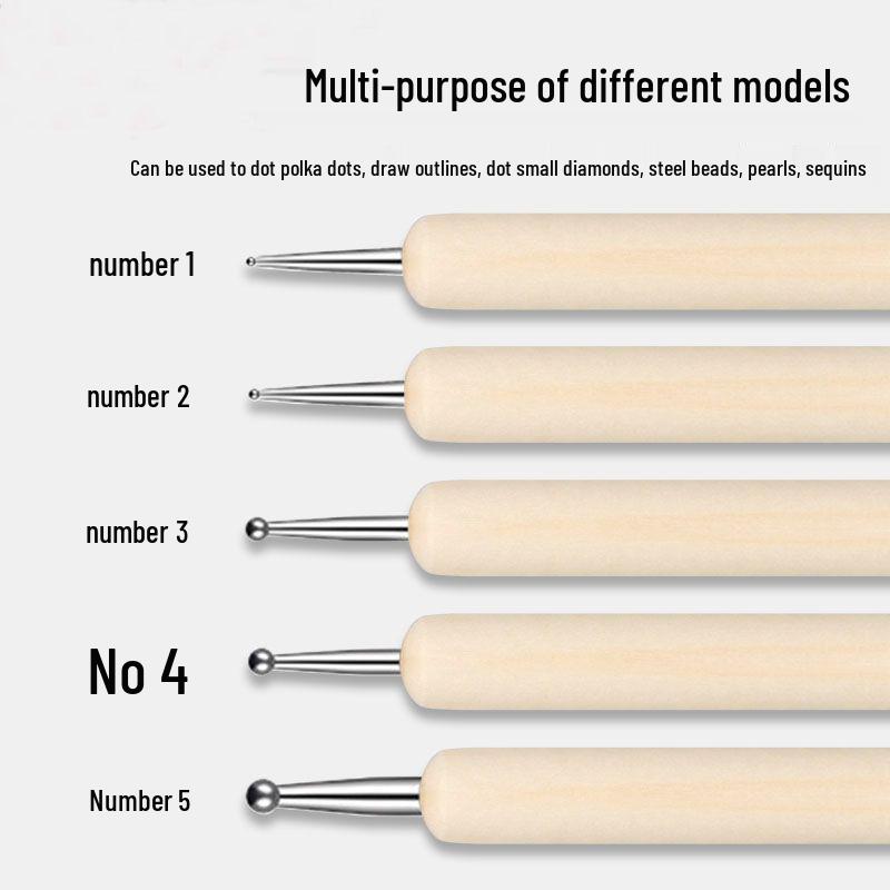 5 Double-Ended Embossing Pens for Wood, Quilling, Clay, and Pottery