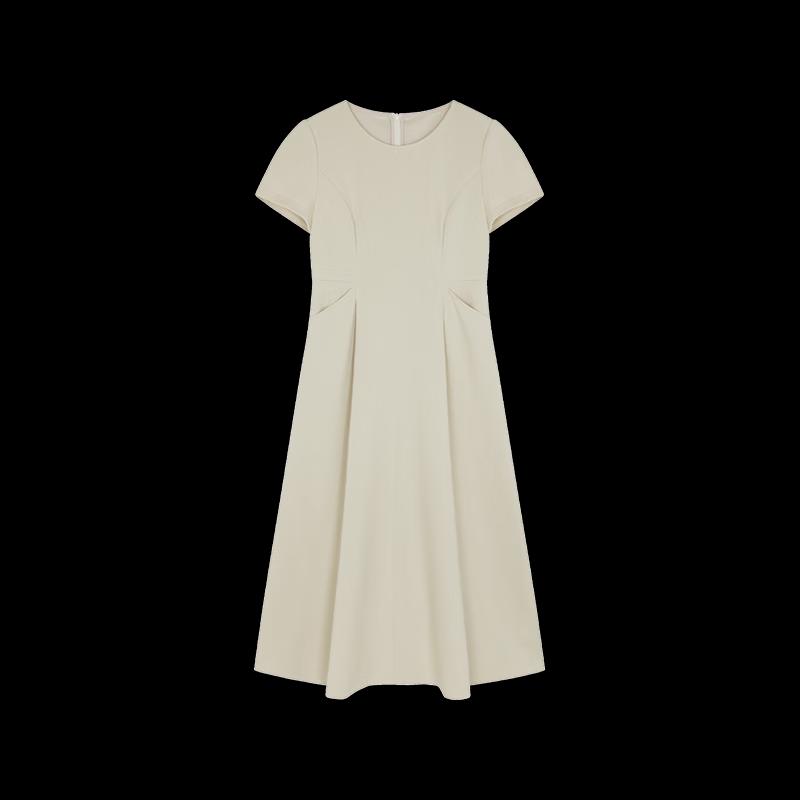 Mohan Yimei Summer Pleated Waist Slimming Dress