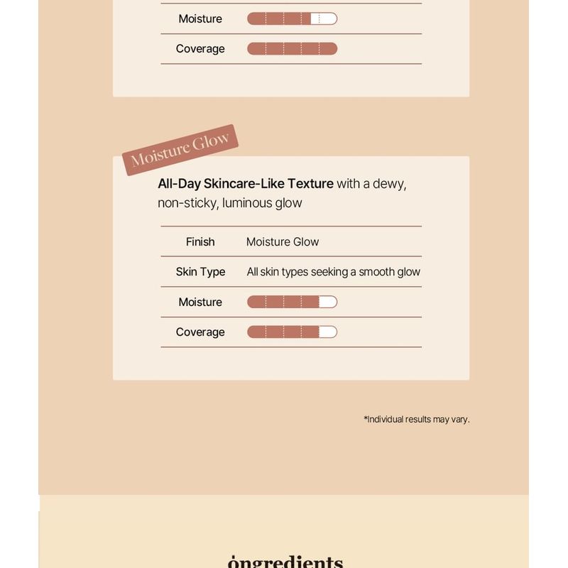 Ongredients Skin Barrier Glow Cover Cushion - 10 Colors