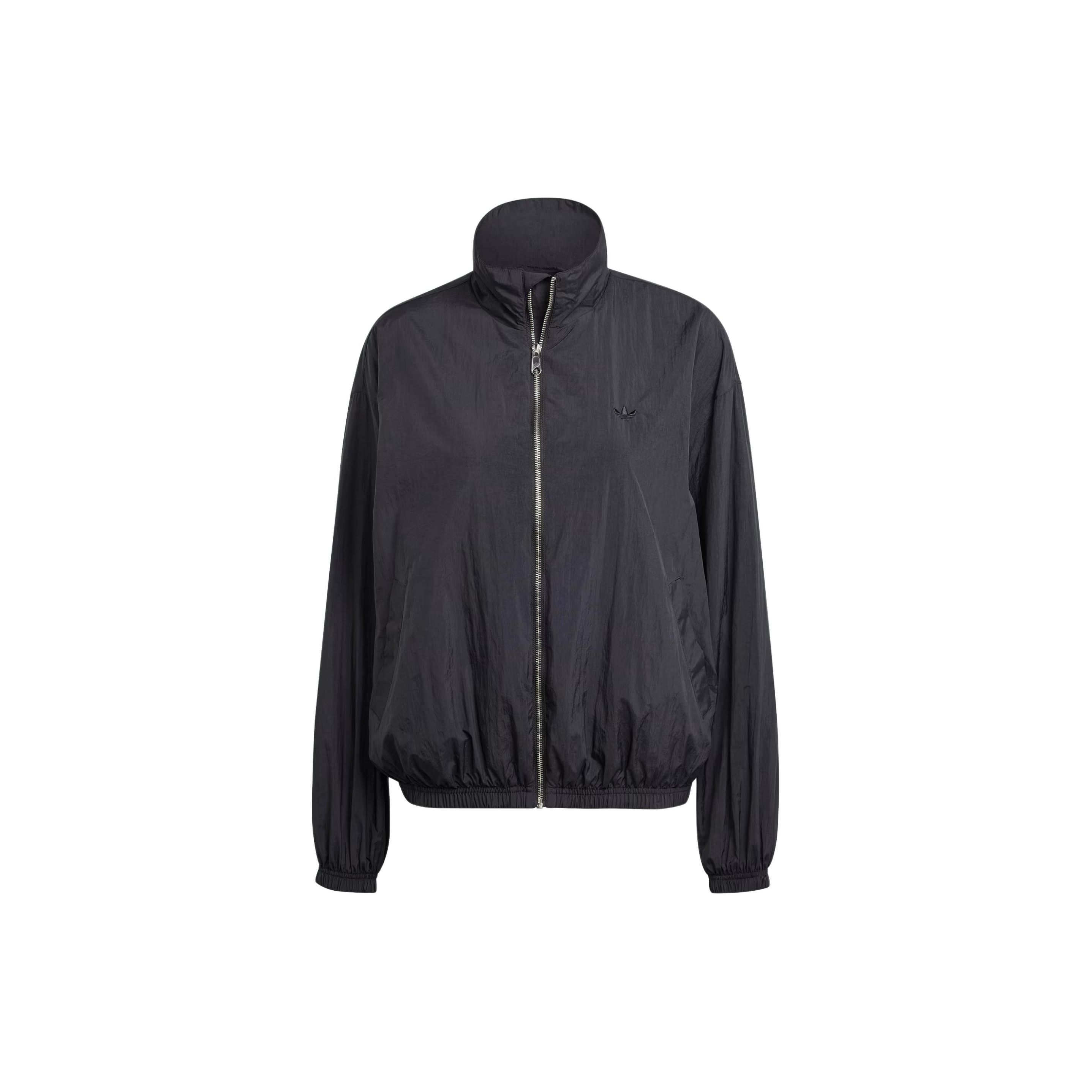 adidas Originals Premium Essentials Nylon Windbreaker Black Women s IT6726 XS