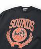SOUNDSLIFE Flocking Printing Sweatshirts Charcoal