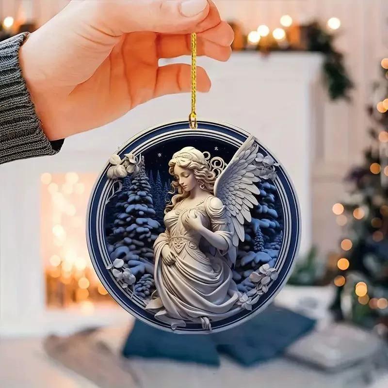 Surface Flat Acrylic Angel Vehicle Decor With Modern Design Accessories For
