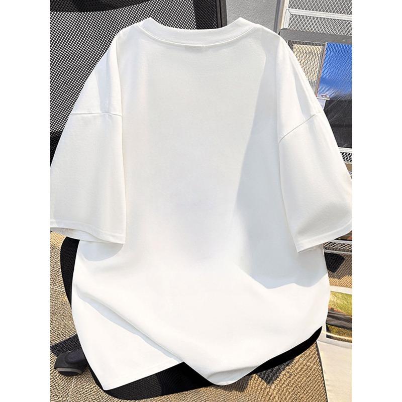 European size Men'S Cartoon Print Short-Sleeved T-Shirt Casual Comfortable Men'S Clothing Top Fashionable Tee Tops