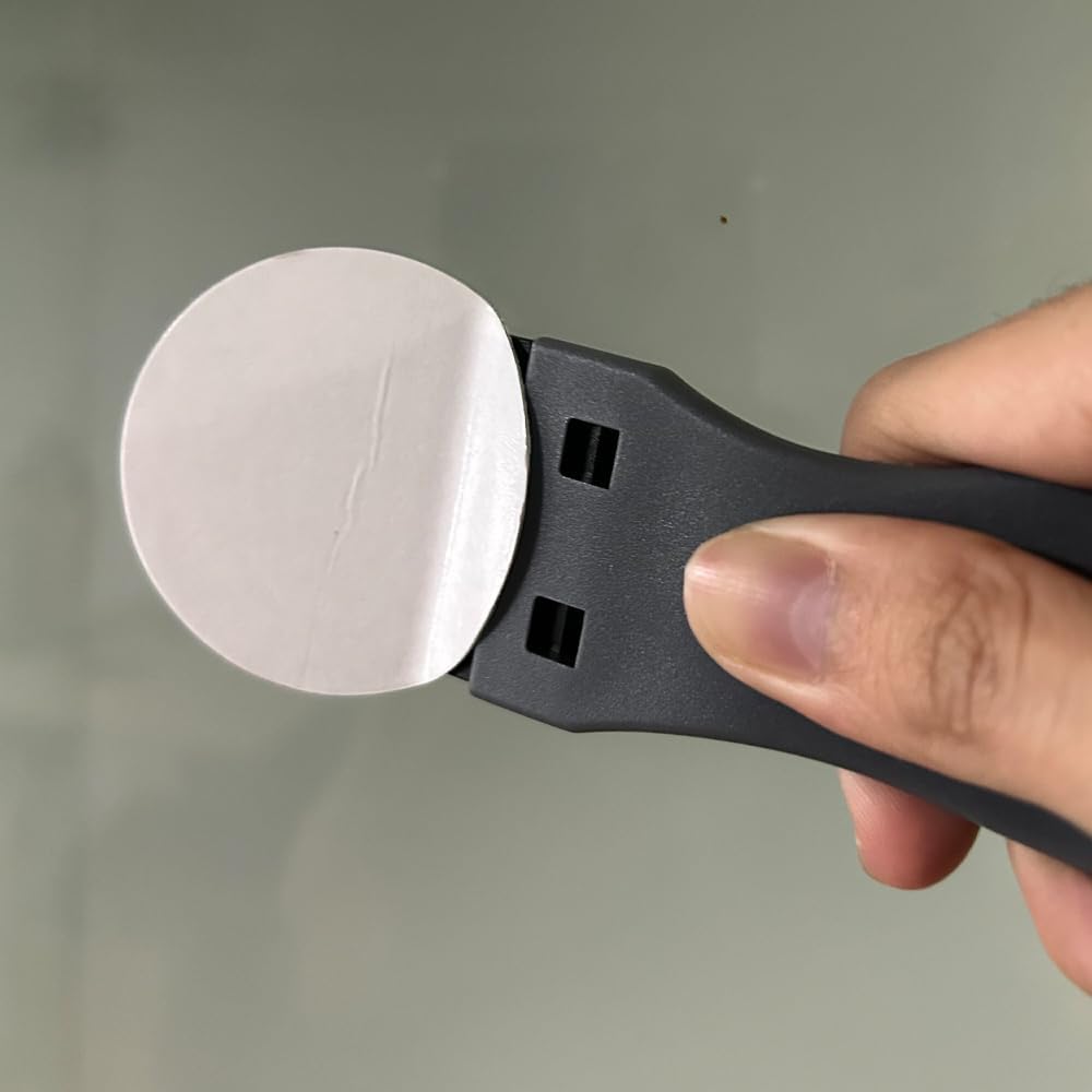 Plastic Razor Scraper with 10pcs Double Edged Plastic Blades Hair Extension Tool for Debris Sticker Label On Glass Windows Removal Scraper Tool