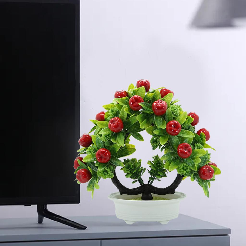 Simulation Fruit Fake Flowers Bonsai Artificial Fruit Decorative Potted Plants Home Indoor Desktop Ornaments