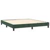 Sommier à lattes et matelas - Maison Exclusive - Velours vert foncé - 160x200cm - 2 places