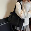 Canvas Bag Women's Large-capacity Simple Versatile Messenger Bag Casual Shoulder Class Commuter Tote Bag
