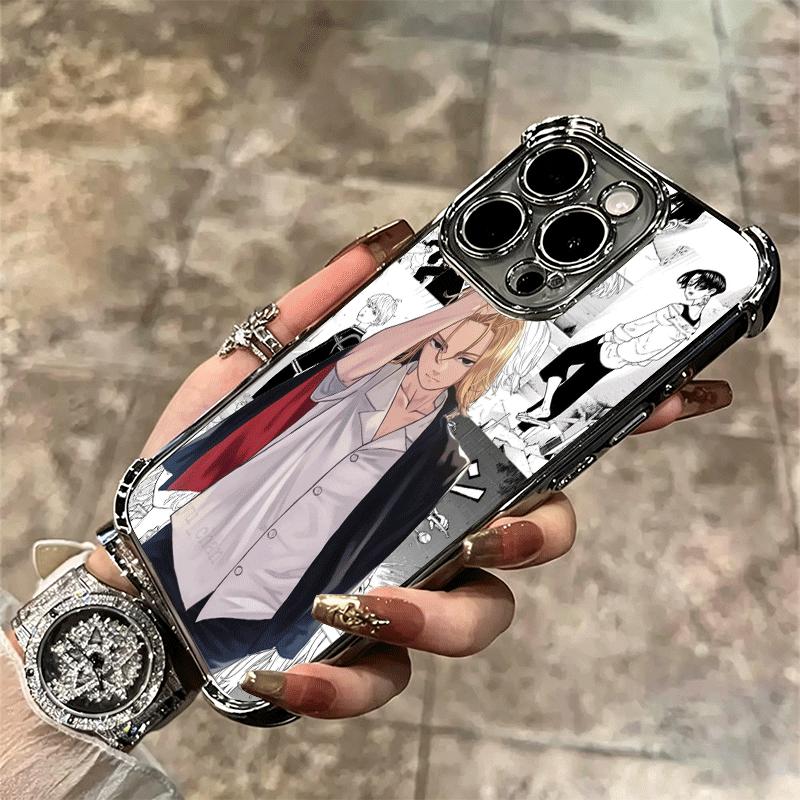 Tokyo Revengers Anime Soft Phone Case For iPhone 15 16 17 Air 14 Pro Max 16E Plus 13 12 Mini Plating Anti-Fall Fundas
