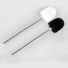 Stainless Steel Toilet Brush Bathroom WC Black Kitchen Cleaning Brush Silver Toilet Brush Scrubber Bathroom Cleaning Supplies