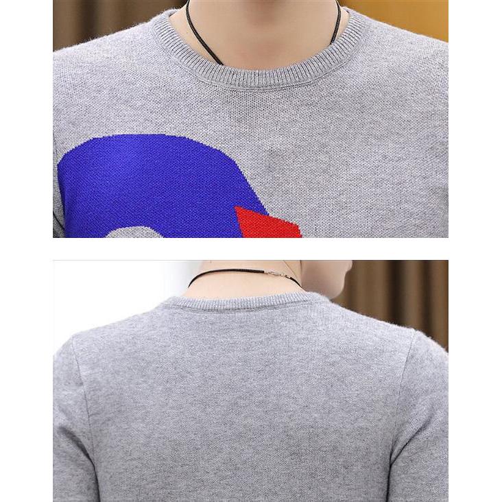 WTEMPO Sweater Mens Pullovers Slim Fit Jumpers Knitwear Warm Autumn Casual  Clothing Male