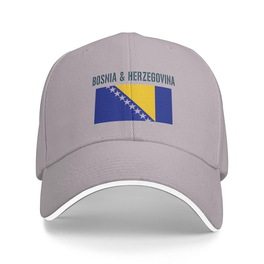 Spring Bosnia Flag Symbol Baseball Cap  Hunting Camping Fashion Print Sun Trucker Hat Unisex Adult High Quality Snapback Cap