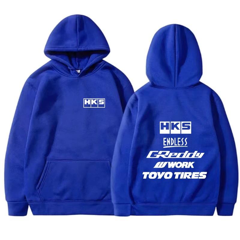 Nová pánská cool mikina Japonsko JDM Upravené auto HKS ENDLESS Mikina Pánská Dámská Vintage Ležérní Mikina Pánská Dlouhý Rukáv Pulovry