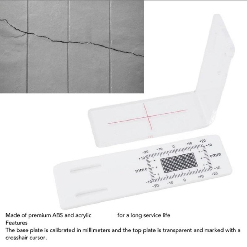 Crack Gauge Ruler Wall Crack Monitoring Record Accurate Crack Monitoring Record Tool Crack Monitors Gauge