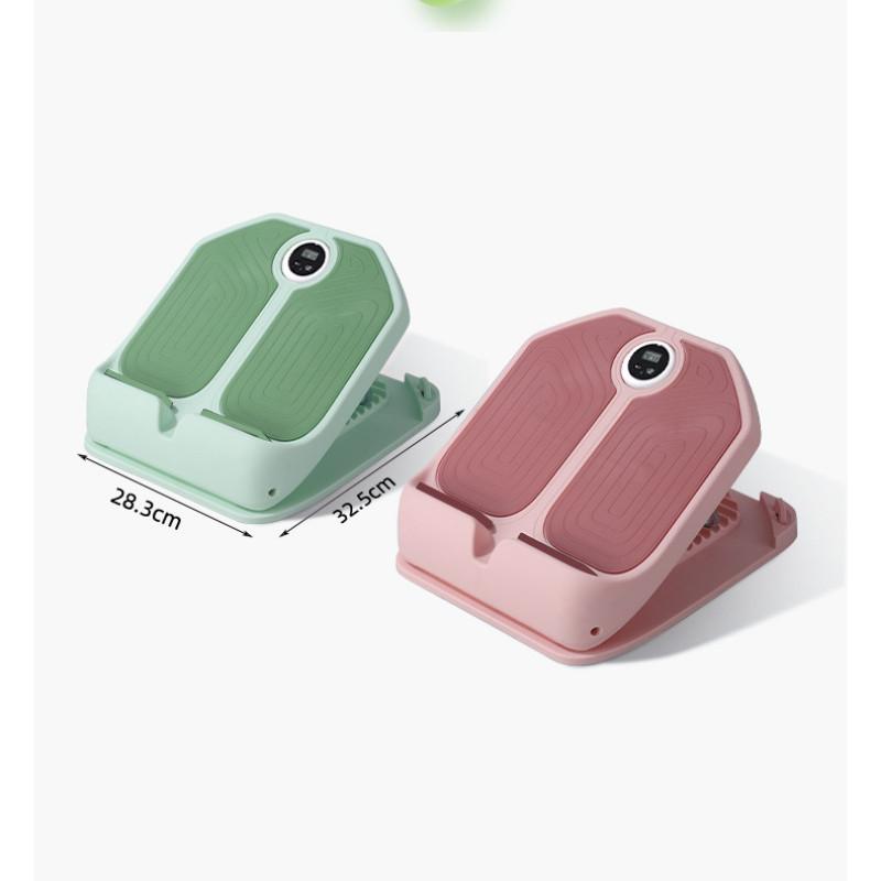 Pink/Green Multifunctional Stable Support Tensile Plate Digital Display Anti Slip Calf Stretcher Fitness Leg Press Assistive Equipment