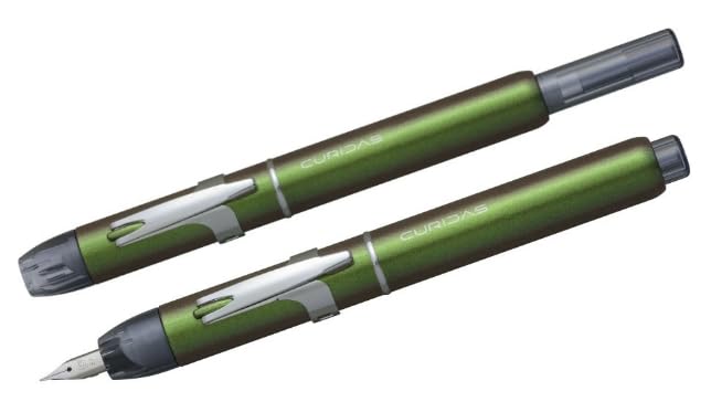Platinum Curidas Stones Fountain Limited Edition of Fine PKN-9000 Knock-Style Pen, 1,000 (Sphene Green, Nib)