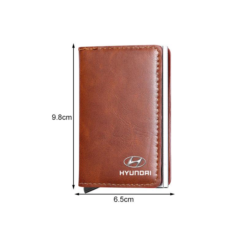 1 Stück Leder Auto Fahrdokumententasche ID Reisepass Kartenetui Kartenfach Für Hyundai Accent AMICA Aslan Azera DYNASTY Elantra Equus Galloper