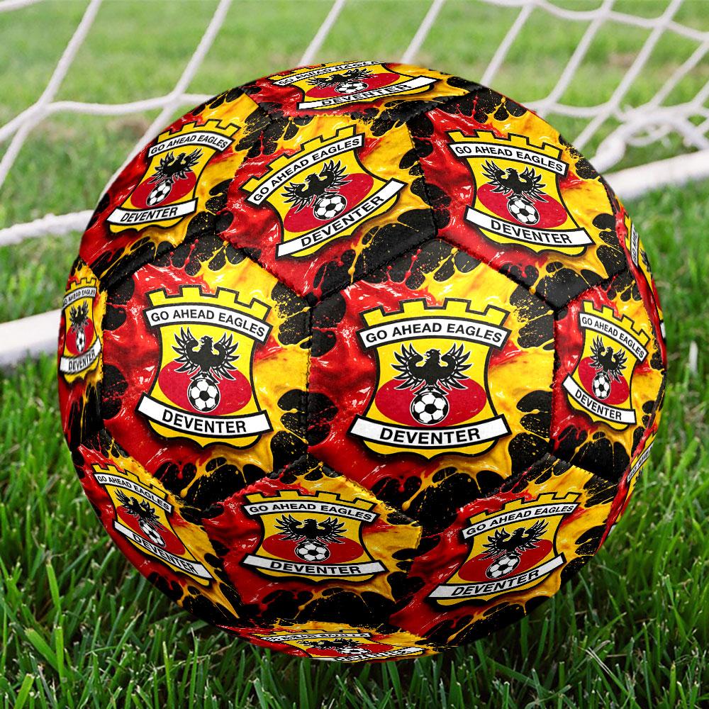 Go Ahead Eagles Print Size 5 Soccer Ball, Standard Match Football for Sports Game and Team Practice, Ideal Gift for Soccer Fans