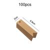 100pcs Swallowtail Shape Gift Tags Handwritten Card Blank Tags Kraft Paper Labels for Wedding Christmas Day Thanksgiving TMZ