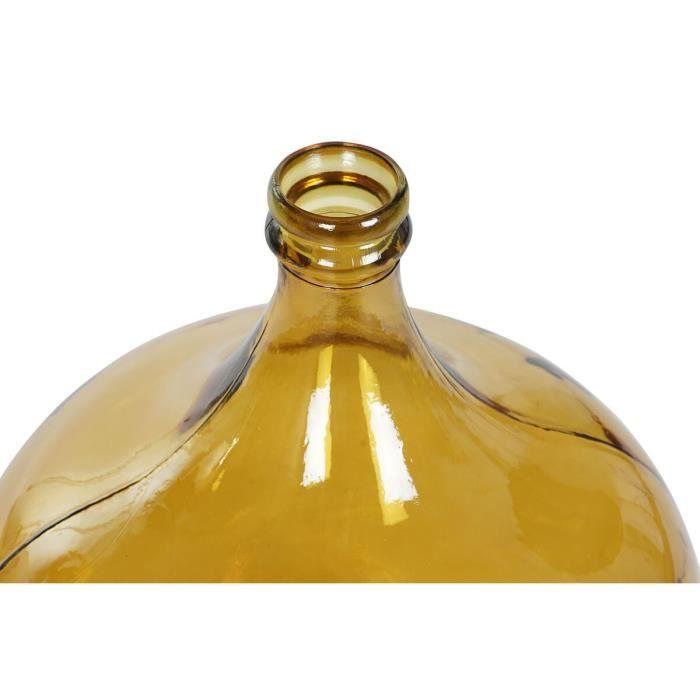 Vase - Mes - 36 x 36 x 56 cm - Orange - Verre trempé - Élégance chic