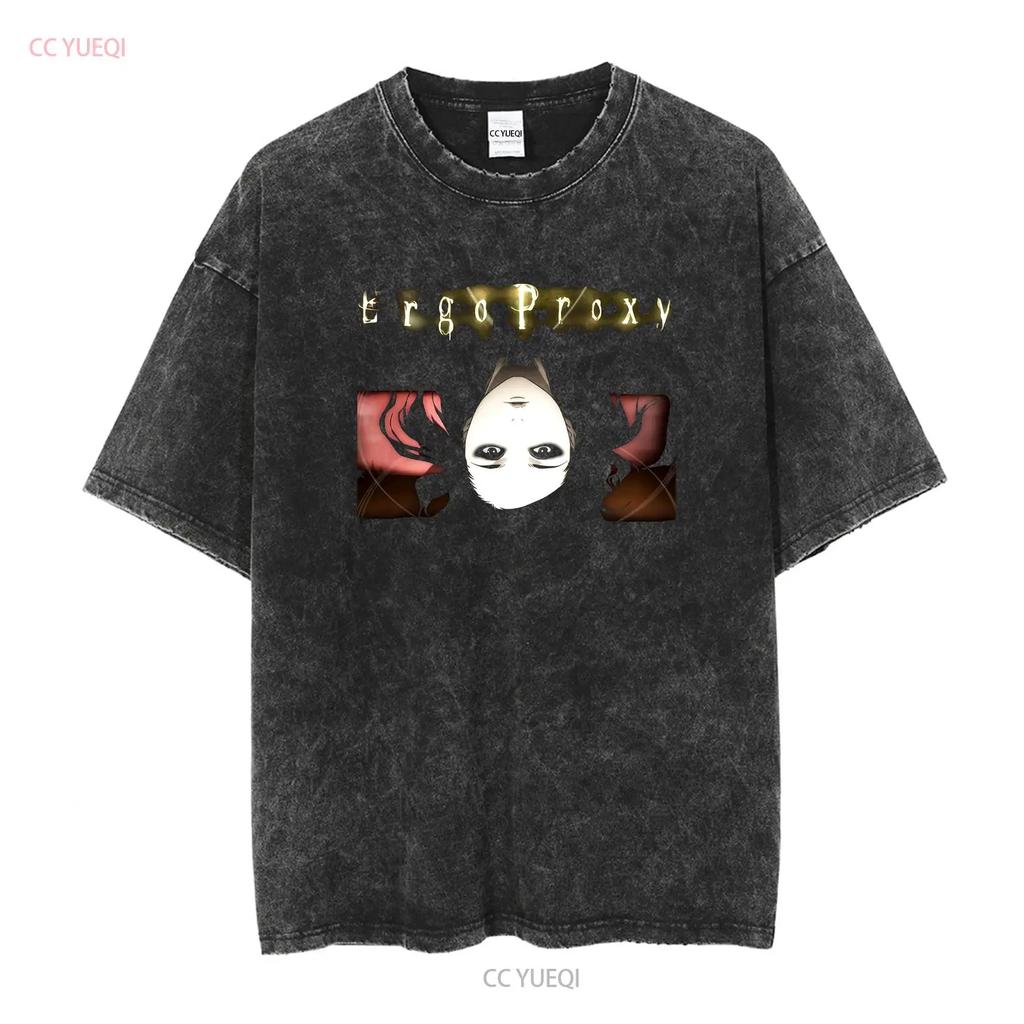 ERGO PROXY RE L Mayer Unisex T Shirt Long or Short Sleeves Vintage Washed Unisex Versatile Fashion Breathable Stylish Stretched