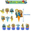 30PCS Fallout Birthday Party Supplies Include a Banner, Balloons, Cake Toppers