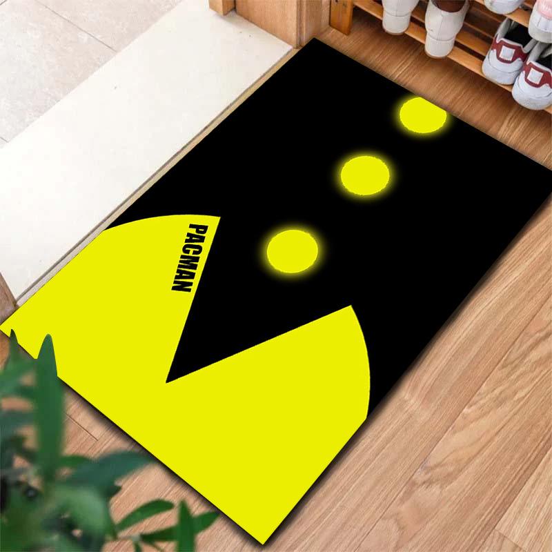 Pac-Man Carpet Rug for Living Room Bedroom Home Sofa Decoration,Kids play Non-slip Floor Mat