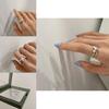 925 Pure Chic Silver Double Layer Heart Ring In Trendy Korean Design Perfect For Gifting