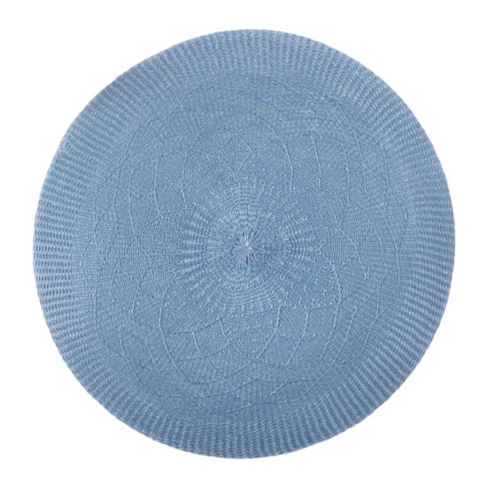 Woven Round Placemat Heat-Resistant Non-Slip Table Mat Elegant Dinner Plate Mat for Home Restaurant Party Dining