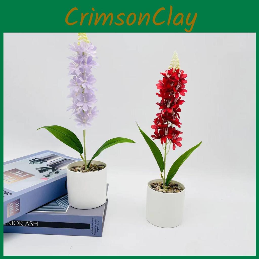 Plant Hyacinth Simulation Pot With Plastic And Silk Material For Home Wedding And Uses Photography