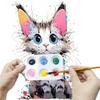 24pcs Paint Tray Palettes with Hanging Hole for Painting Party, DIY Craft