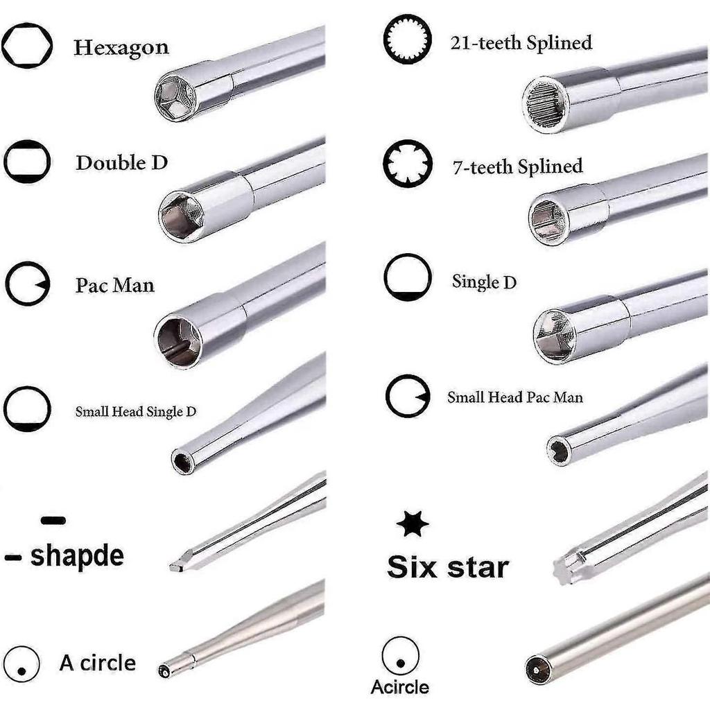 12 Pack Carburetor Adjustment Tool Set With Cleaning Brush And Carburetor Storage Bag For Common Small 2-stroke Engine Starlight