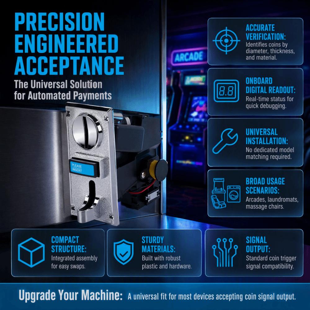 Selector Slot Coin Selector Multi Coin Game Coin Acceptor Multi Coin Acceptor For Game Machine