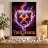 West Ham United FC Custom Name Text 5D Diamond Painting Kit DIY Full Drill Diamond Art Decoration