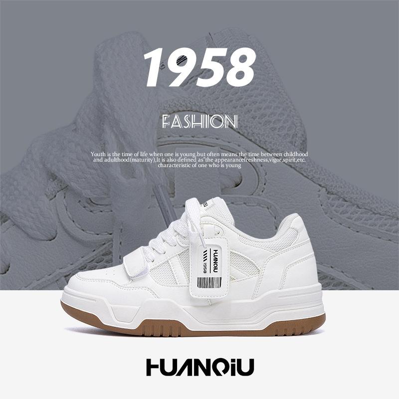 Global invisible heightening board shoes ZHQ68366G summer new trendy men's shoes niche thick-soled heightening white shoes