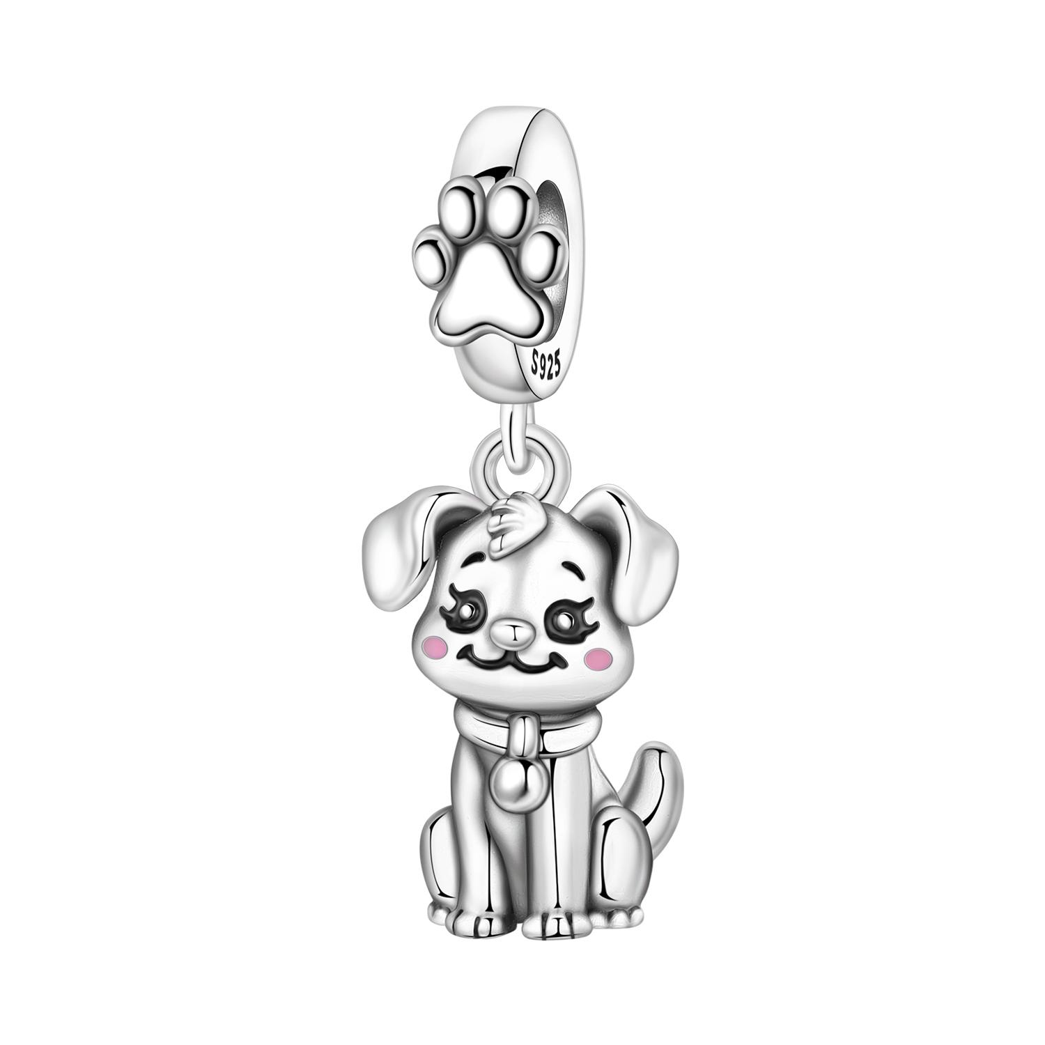 

Copper Handsome Dog Animal Pet Beads Original Pendants Bracelet Charm Jewelry Party Diy Trendy Gifts
