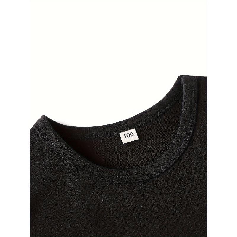 European Sizes Summer Boys Fashion Kids T-Shirt My DinosaUR Alphabet Dinosaur Print Cute Short Sleeve Casual Top