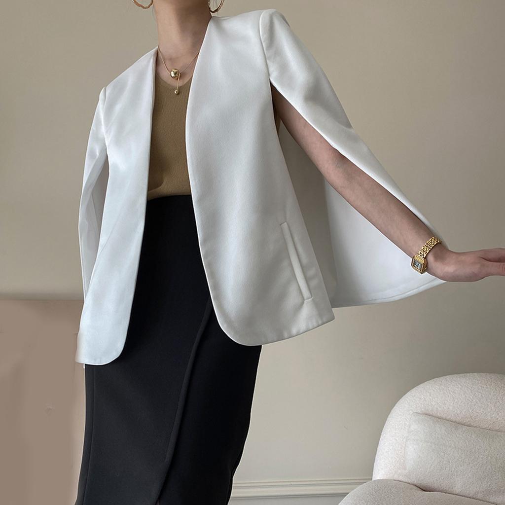 Women'S Autumn Temperament Jacket Solid Split Long Sleeve Business Work Jacket Ladies Fashion Office Jackets