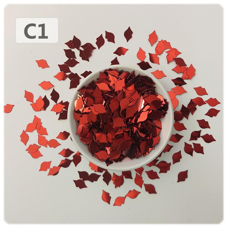 

Yaleduo 14 мм Сердечки ПВХ Блестки День Святого Валентина Канцелярская Сумка и Эпоксидная Ювелирная Глиттер. 20g/bag красный