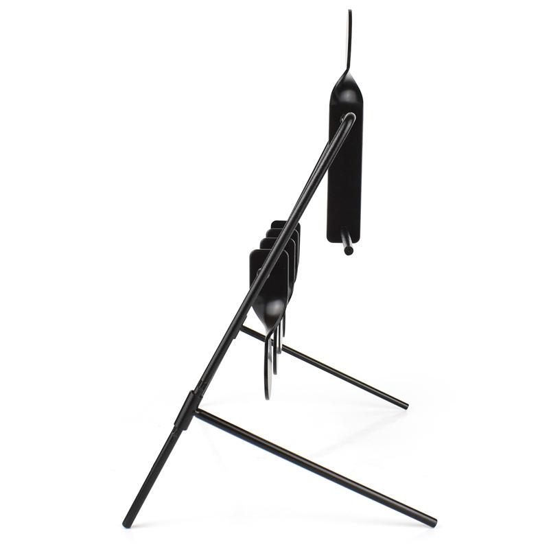 Rotating Metal Target Stand 4+1 Shooting Training Iron Targets for Airsoft, Air Rifle, Air Pistol