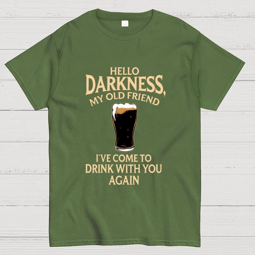 Hello Darkness Funny Cotton Summer Casual Cool Loose T-Shirt