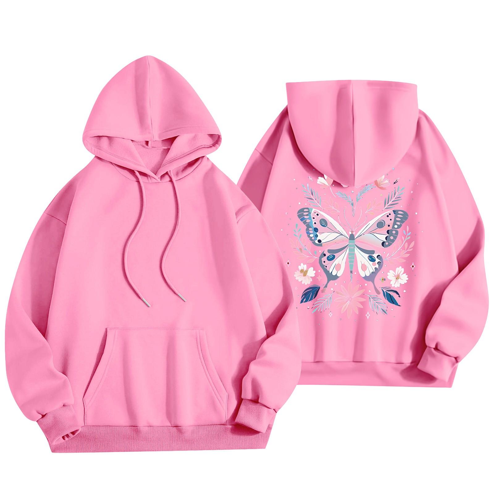 

Женский модный легкий свитер с длинными рукавами и карманами с цветочным принтом XXL розовый