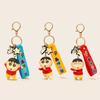 Eyes Wave Squint Hand Crayon Shinchan Resin Keyring With Cartoon Hanging Decor