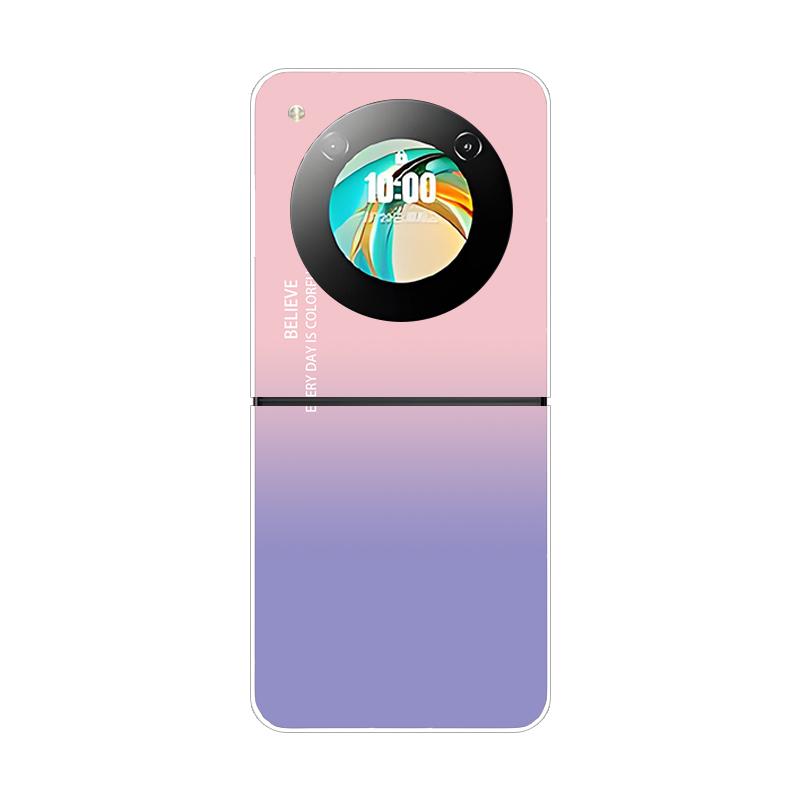 

Для ZTE Libero Flip 5G Чохол Фантазійний Градієнтний Корпус Телефону Для ZTE Nubia Flip NX724J Жорсткий Полікарбонатний Ударостійкий Задній Чохол Nubia Flip2 For Libero Flip