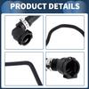 Radiator Hose Heater Hose No.17127535528 for BMW X3 2018-2019 for BMW X4 2019 Black Rubber 1 Pc Cylinder Head Coolant Pipe Good Sealing