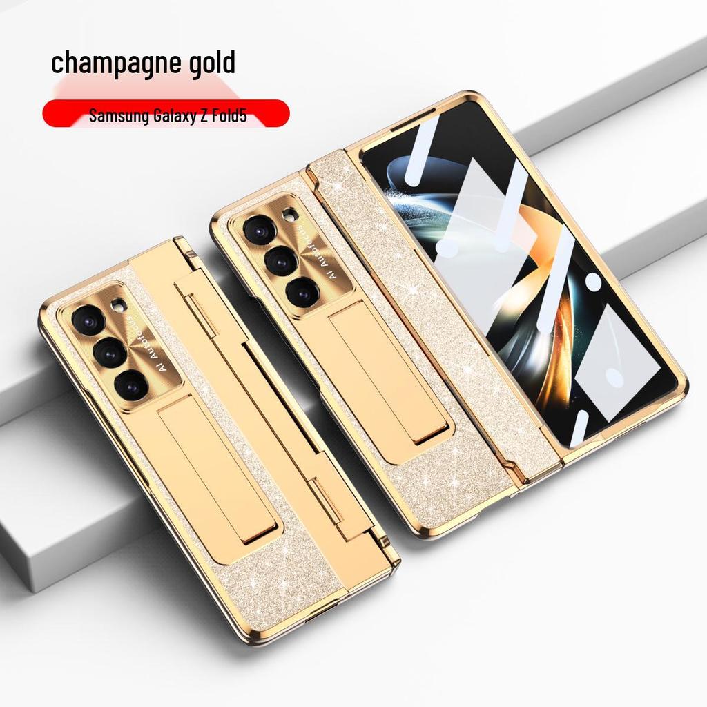 Galvanisiertes Stand-Scharnier-Case für Samsung Z Fold7/6/5/4/3 - Vollständiger Schutz für faltbares Display